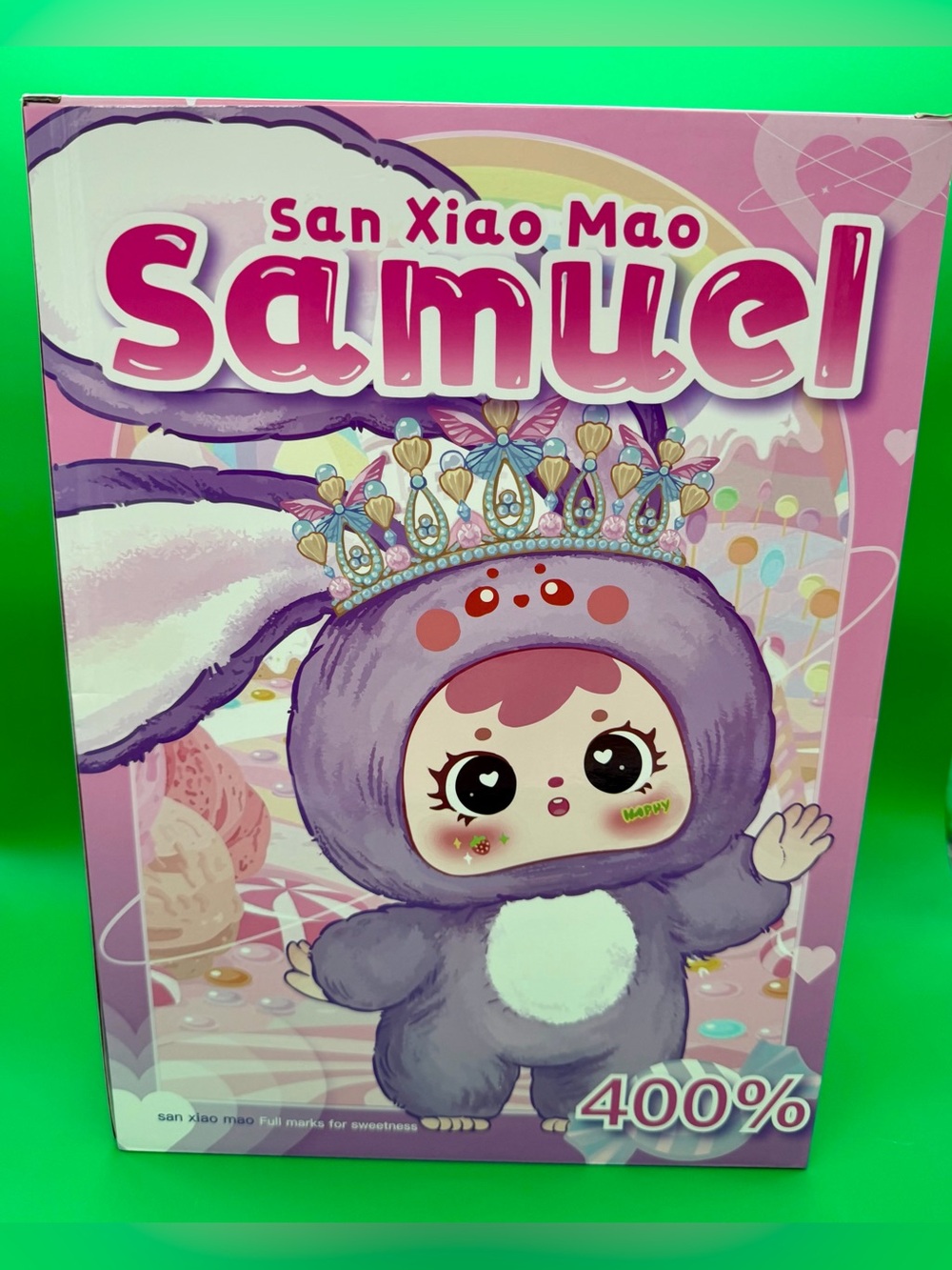 Samuel Plush Bunny with crown 400%.
